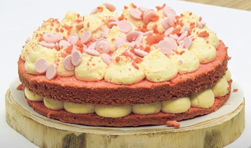 Red Velvet με κρέμα cheesecake
